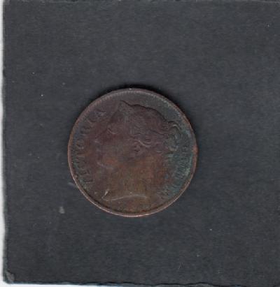 Beschrijving: 1/2 Cent VICTORIA